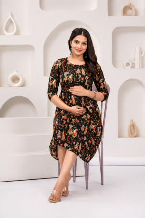 Anarkali Maternity Kurti – Rayon Ethnic Wear