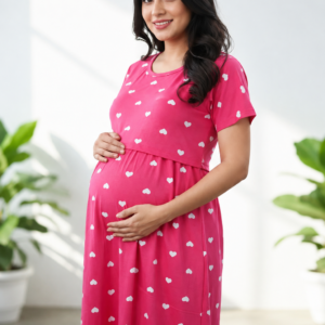 Women's Zipless Feeding Dress - Cotton Full Length